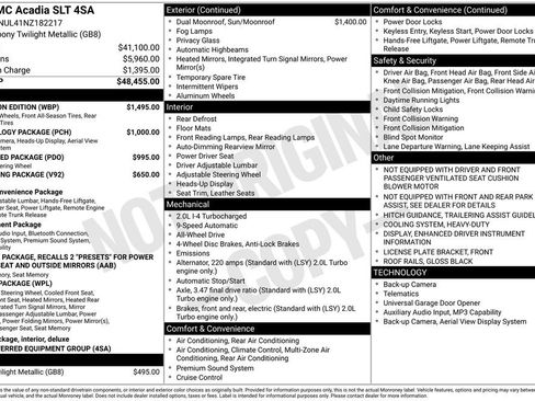 Used 2022 GMC Acadia SLT w/ Elevation Edition image 43