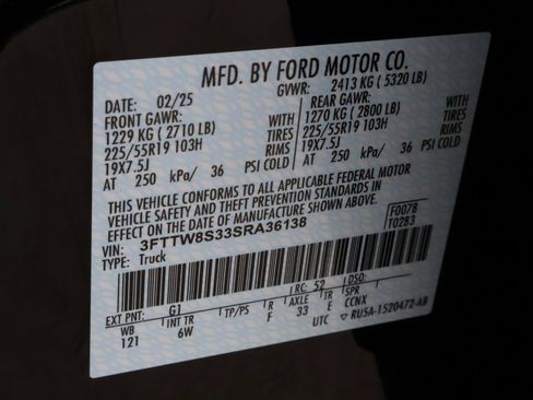 Used 2025 Ford Maverick Lariat w/ Black Appearance Package AWD/4WD image 23