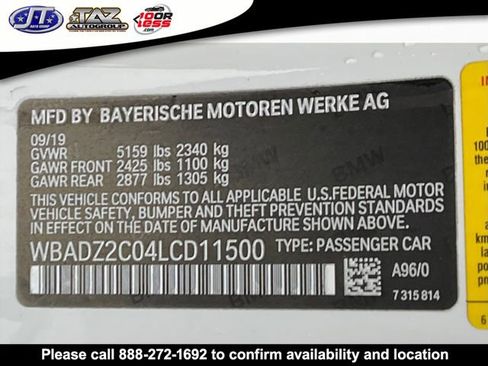 Used 2020 BMW 840i Convertible w/ Comfort Seating Package image 18