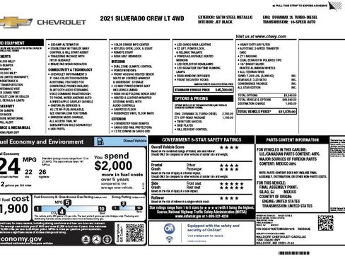 Certified 2021 Chevrolet Silverado 1500 LT w/ Z71 Off-Road Package image 4