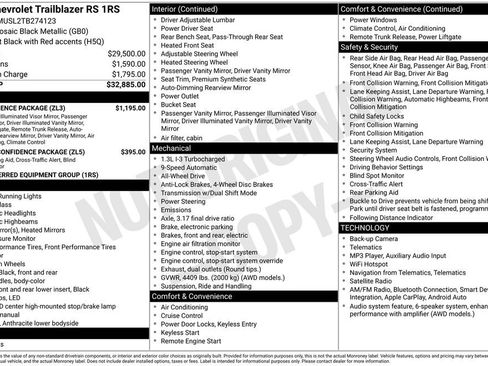 New 2026 Chevrolet TrailBlazer RS w/ Convenience Package AWD/4WD image 25