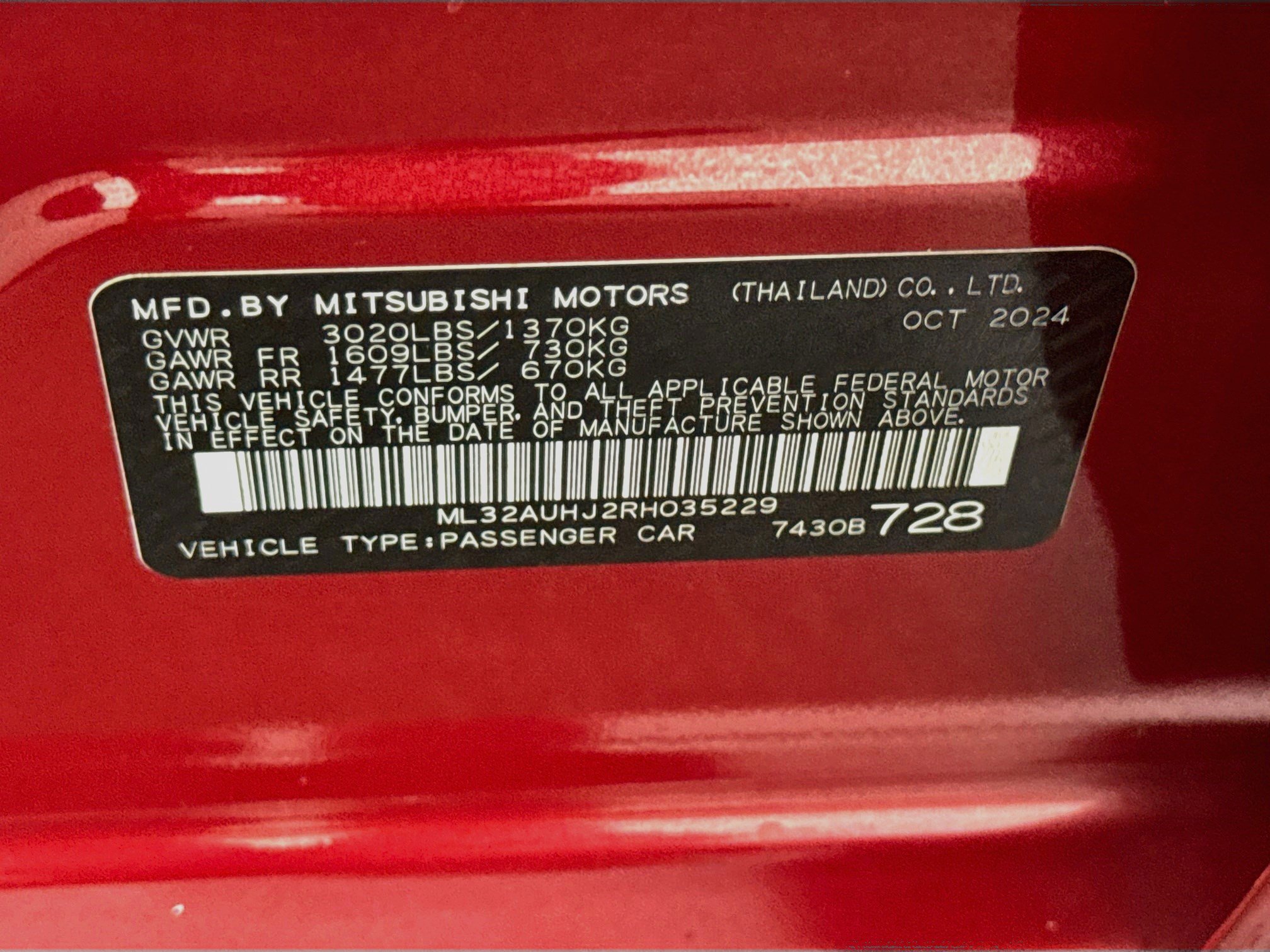 Used 2024 Mitsubishi Mirage LE FWD image 39