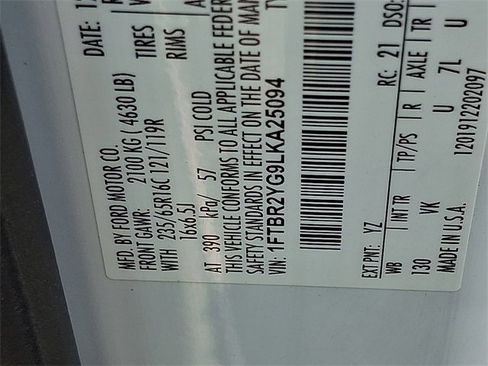 Used 2020 Ford Transit 250 Low Roof AWD image 29