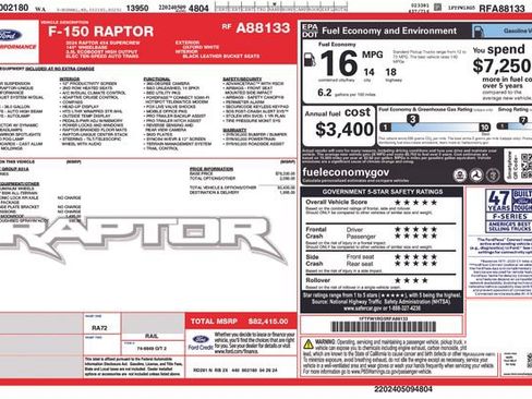 Used 2024 Ford F150 Raptor AWD/4WD image 38
