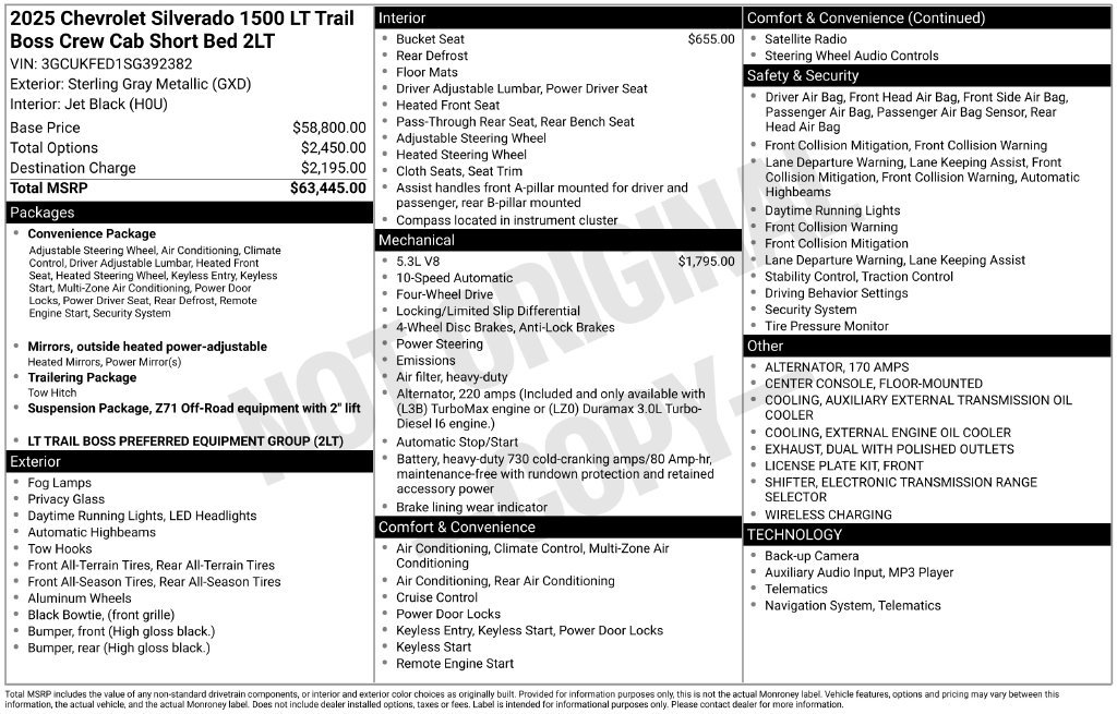 Used 2025 Chevrolet Silverado 1500 LT Trail Boss AWD/4WD image 27