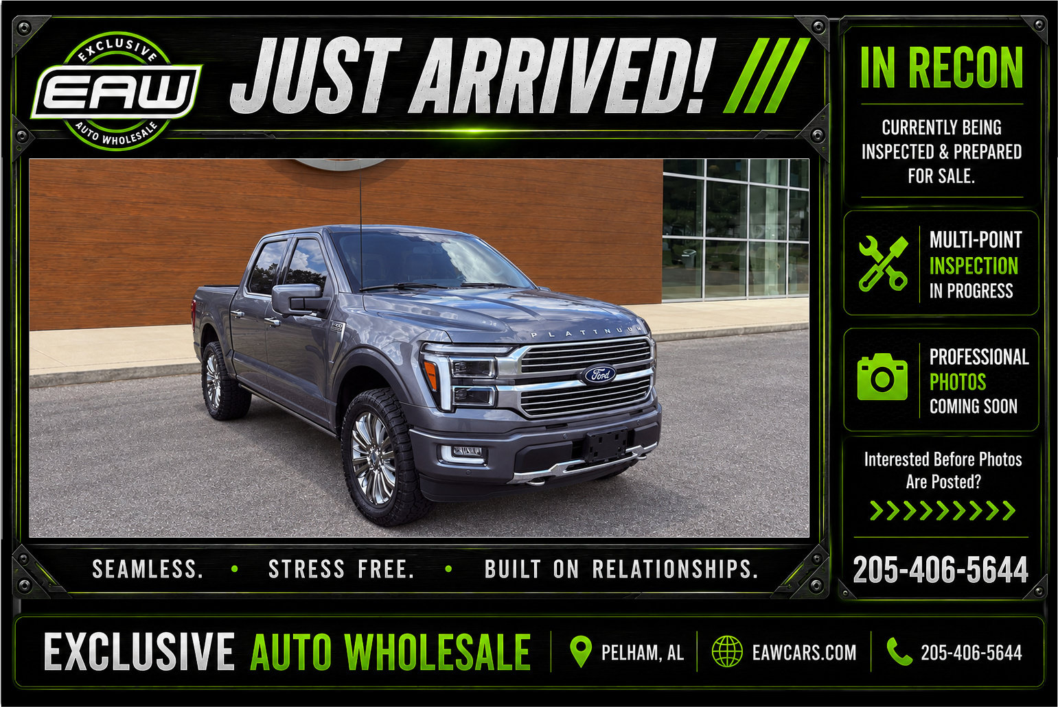 Used 2024 Ford F150 Platinum w/ Equipment Group 703A Plus AWD/4WD image 1