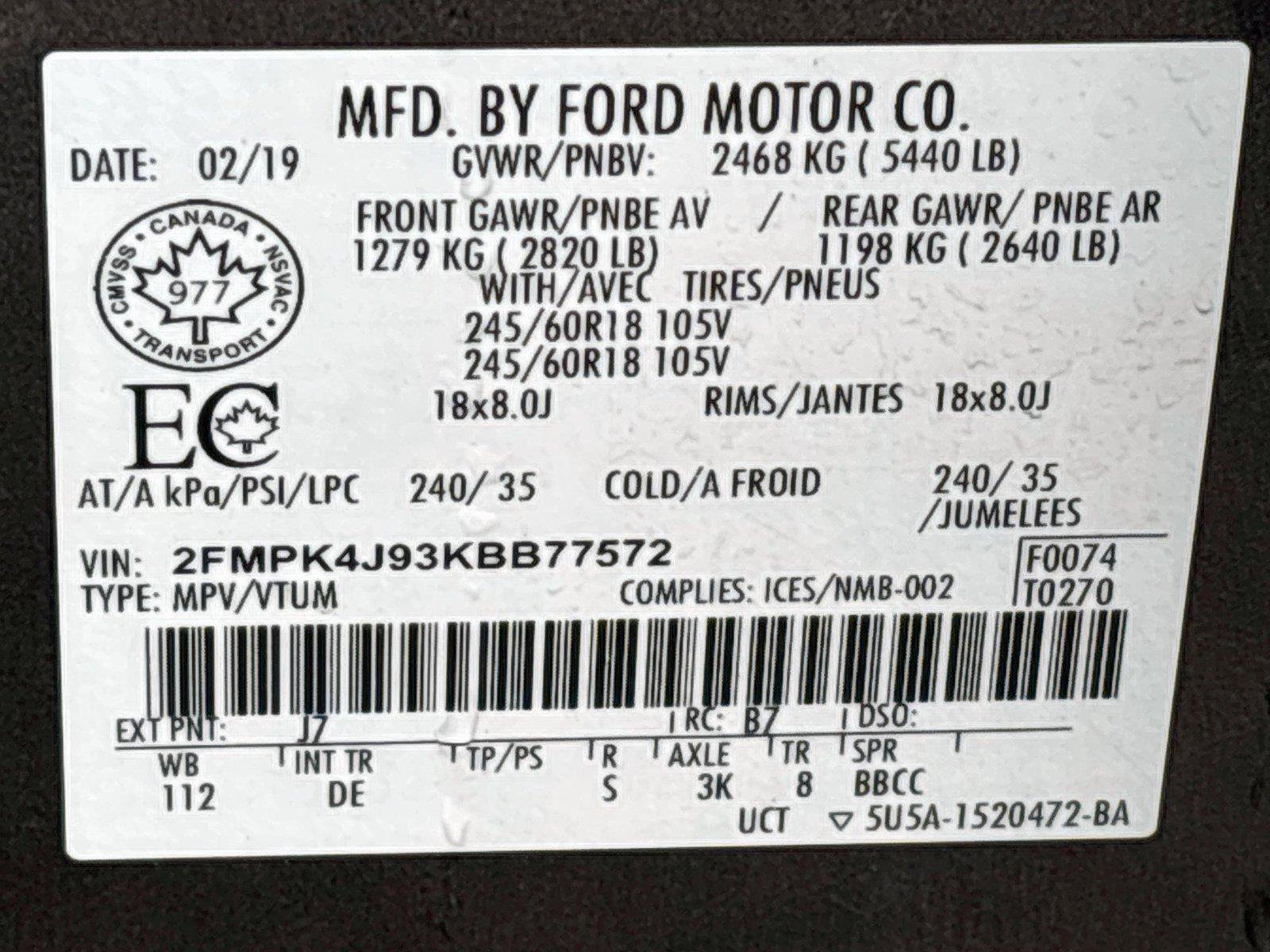Used 2019 Ford Edge SEL AWD/4WD image 24