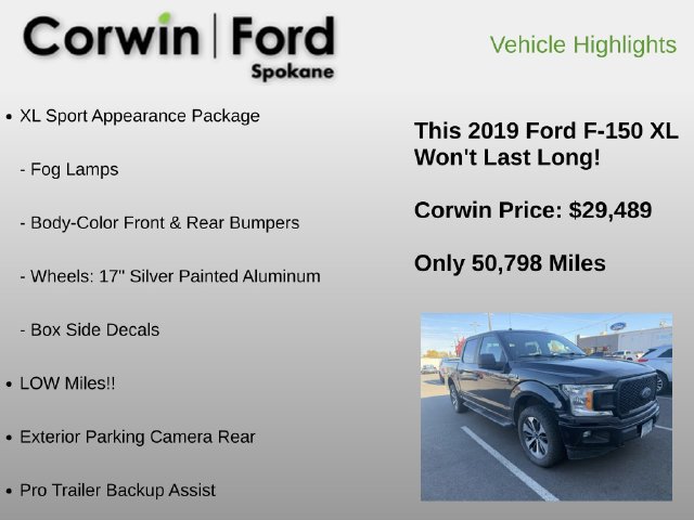 Used 2019 Ford F150 XL w/ Equipment Group 101A Mid AWD/4WD image 16
