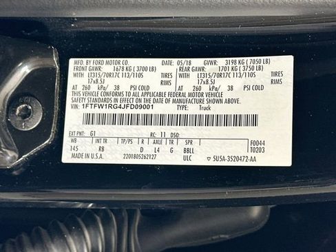 Used 2018 Ford F150 Raptor w/ Equipment Group 802A Luxury AWD/4WD image 37