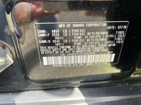 Used 2019 Subaru Outback 3.6R Touring AWD/4WD image 28