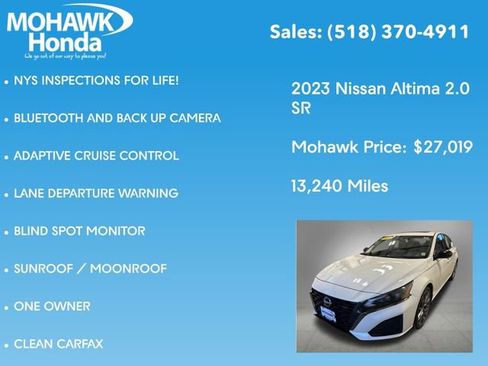 Used 2023 Nissan Altima 2.0 SR FWD image 7