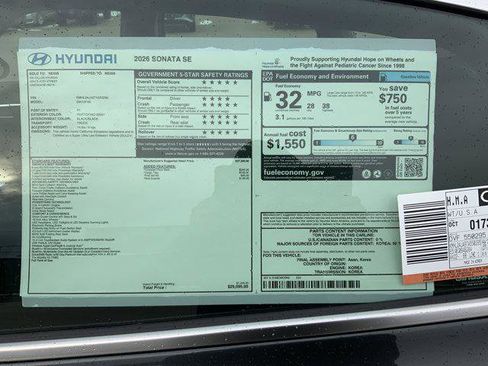 New 2026 Hyundai Sonata SE image 13