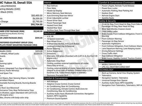 New 2026 GMC Yukon XL Denali w/ Sun & Power Step Package RWD image 17