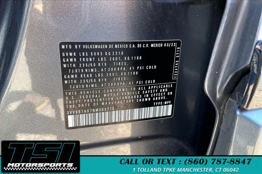 Used 2022 Volkswagen Tiguan SE R-Line AWD/4WD image 33