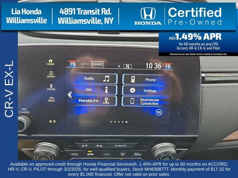 Certified 2021 Honda CR-V EX-L image 18