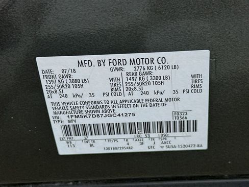 Used 2018 Ford Explorer XLT w/ Equipment Group 202A image 32