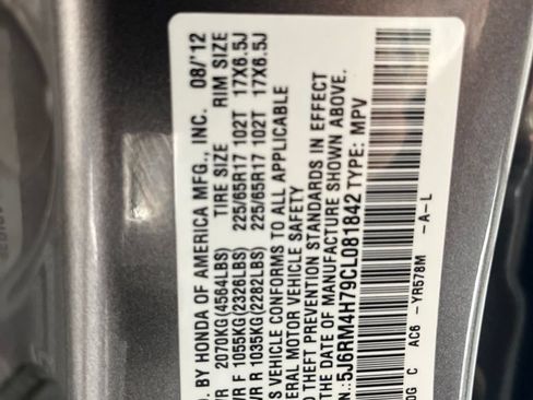 Used 2012 Honda CR-V EX-L image 73