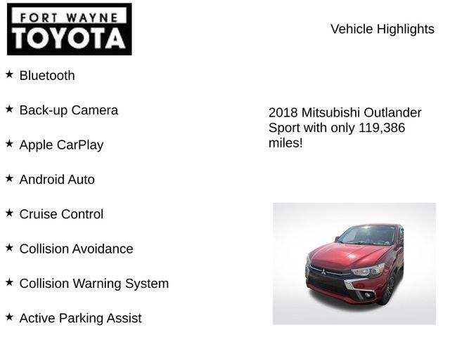 Used 2018 Mitsubishi Outlander Sport SE AWD/4WD image 7