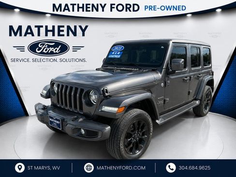 Used 2021 Jeep Wrangler Unlimited Sahara AWD/4WD image 1