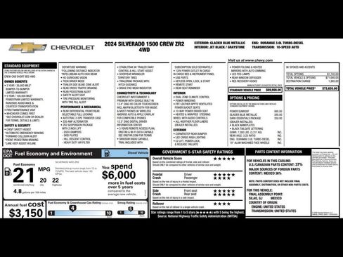 Used 2024 Chevrolet Silverado 1500 ZR2 w/ LPO, Dark Essentials Package AWD/4WD image 3