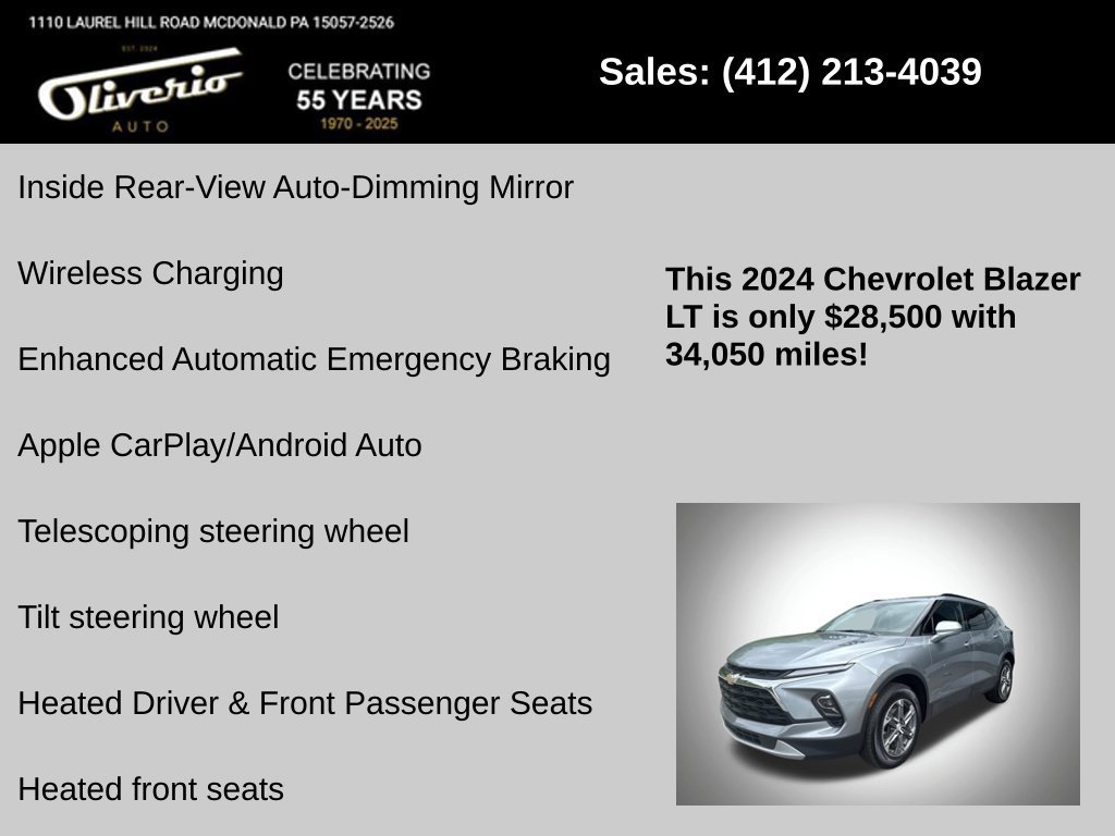 Used 2024 Chevrolet Blazer LT w/ Convenience Package AWD/4WD image 21