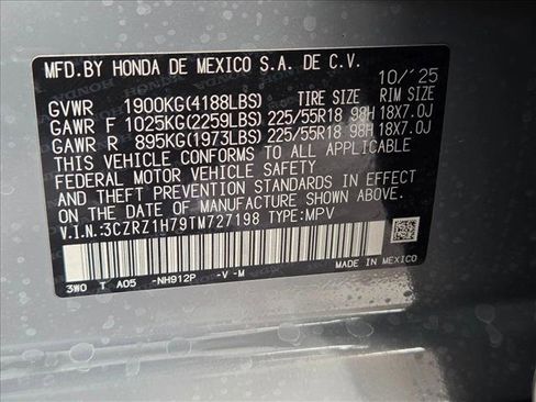 New 2026 Honda HR-V EX-L image 17