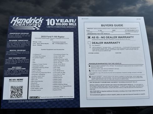 Used 2025 Ford F150 Raptor w/ Equipment Group 803A Raptor R AWD/4WD image 36
