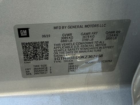 Used 2019 GMC Sierra 1500 SLE w/ SLE Value Package RWD image 15