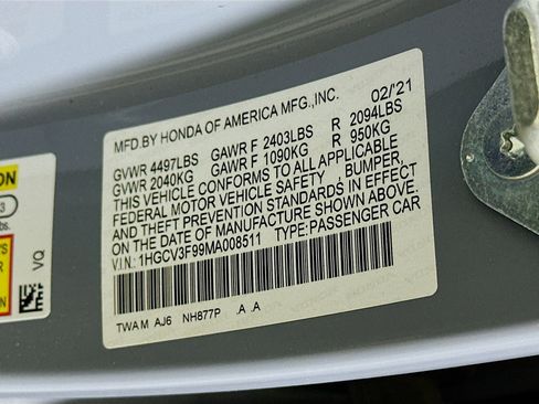 Used 2021 Honda Accord Touring image 12