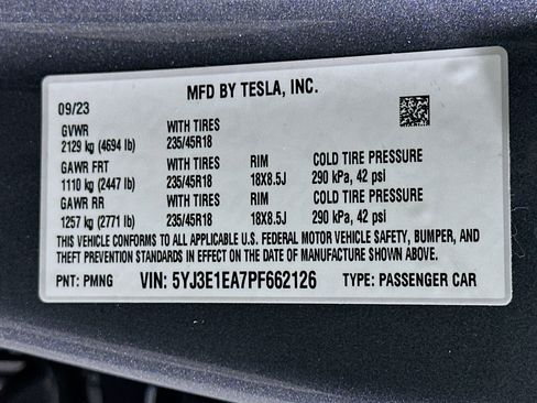Used 2023 Tesla Model 3 Standard Range RWD image 12