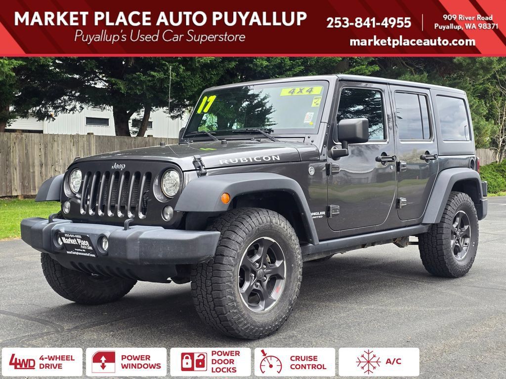 Used 2017 Jeep Wrangler Unlimited Rubicon w/ Connectivity Group AWD/4WD image 1