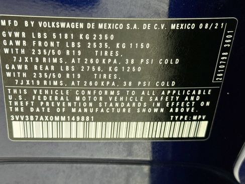 Used 2021 Volkswagen Tiguan SEL FWD image 34