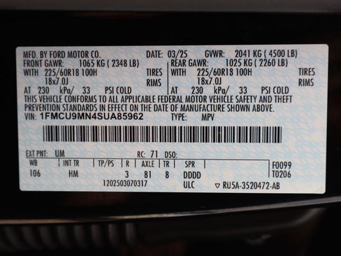 Used 2025 Ford Escape ST-Line AWD/4WD image 27