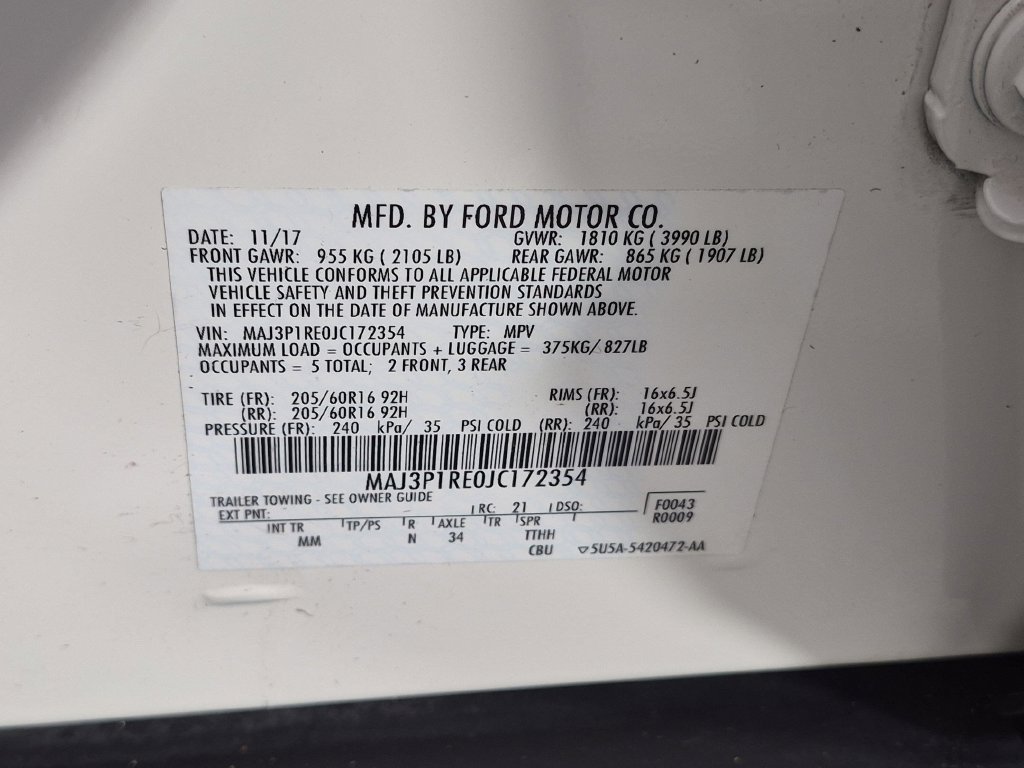 Used 2018 Ford EcoSport S FWD image 37