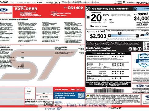 New 2026 Ford Explorer ST w/ Sun And Sound Package AWD/4WD image 5