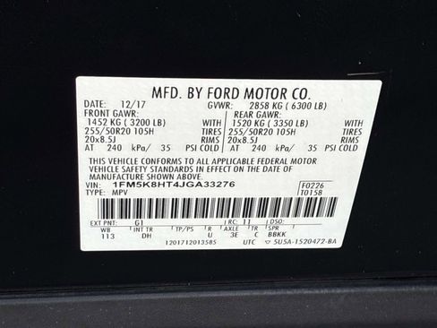 Certified 2018 Ford Explorer Platinum image 25