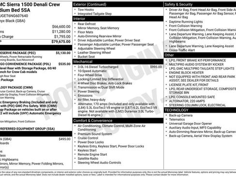 Used 2022 GMC Sierra 1500 Denali w/ Denali Reserve Package AWD/4WD image 2