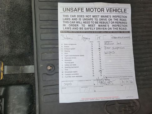 Used 2015 Subaru Legacy 2.5i Premium w/ Moonroof Package image 29