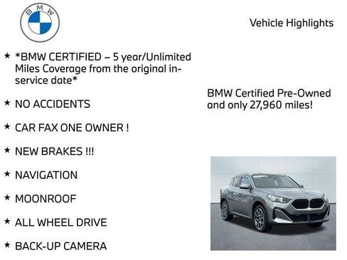Certified 2025 BMW X2 xDrive28i w/ Premium Package image 11