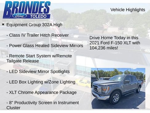 Used 2021 Ford F150 XLT w/ Equipment Group 302A High AWD/4WD image 12