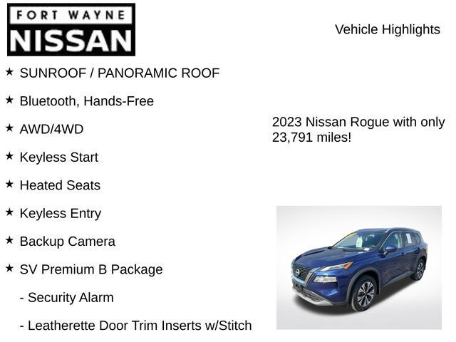 Used 2023 Nissan Rogue SV w/ SV Premium B Package AWD/4WD image 8