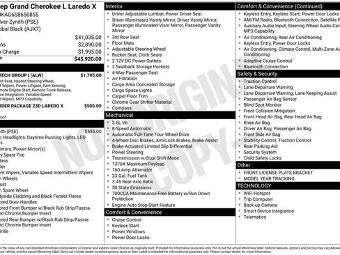 New 2025 Jeep Grand Cherokee L Laredo w/ Luxury Tech Group I image 5