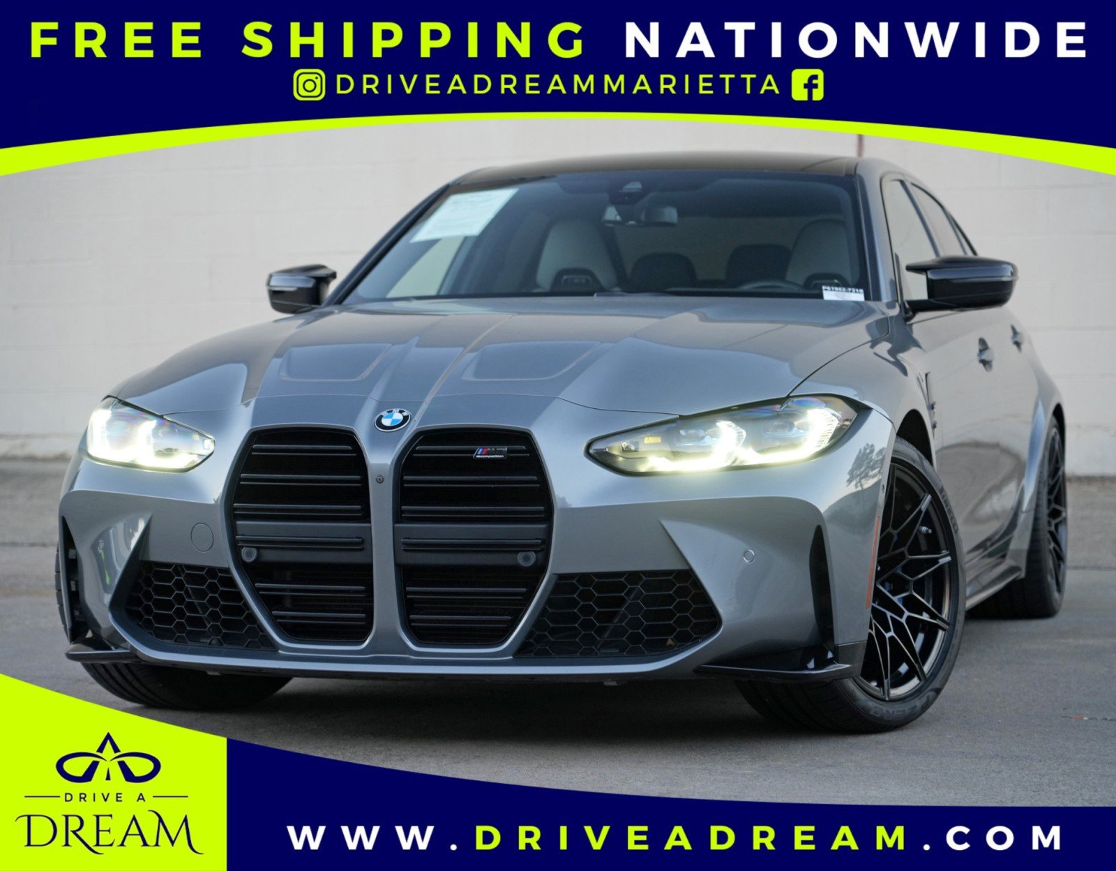 Used 2023 BMW M3 Competition w/ Executive Package RWD image 1