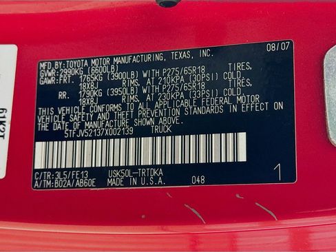 Used 2007 Toyota Tundra Base 5.7L V8 (A6) image 24