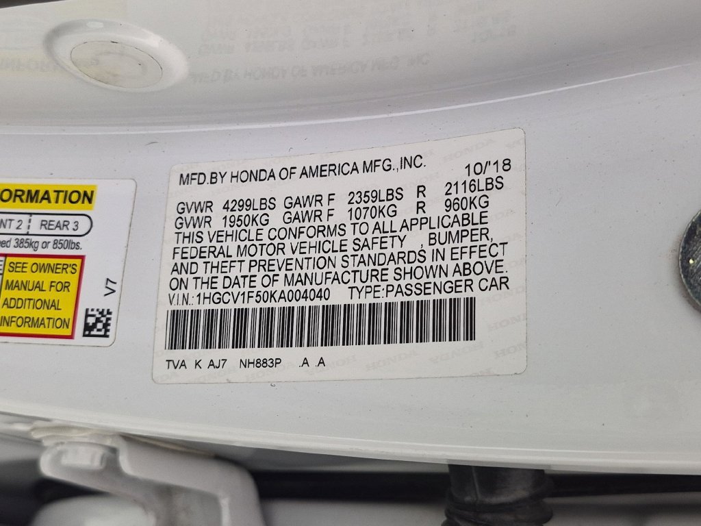 Used 2019 Honda Accord EX-L image 37