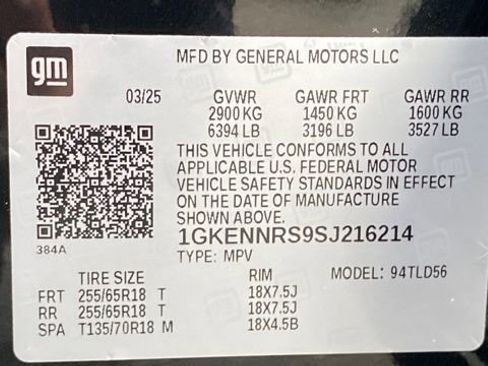 Used 2025 GMC Acadia Elevation image 37