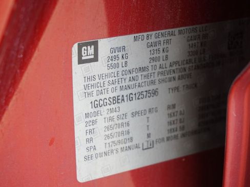 Used 2016 Chevrolet Colorado W/T w/ WT Convenience Package image 29