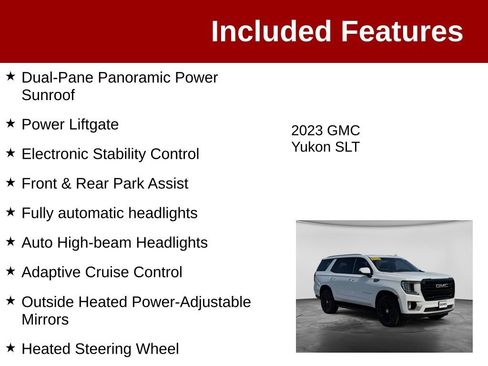 Used 2023 GMC Yukon SLT w/ SLT Luxury Package AWD/4WD image 4