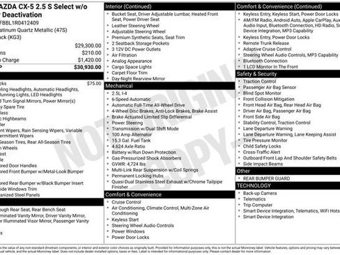 Used 2024 MAZDA CX-5 AWD 2.5 S w/ Select Package image 7