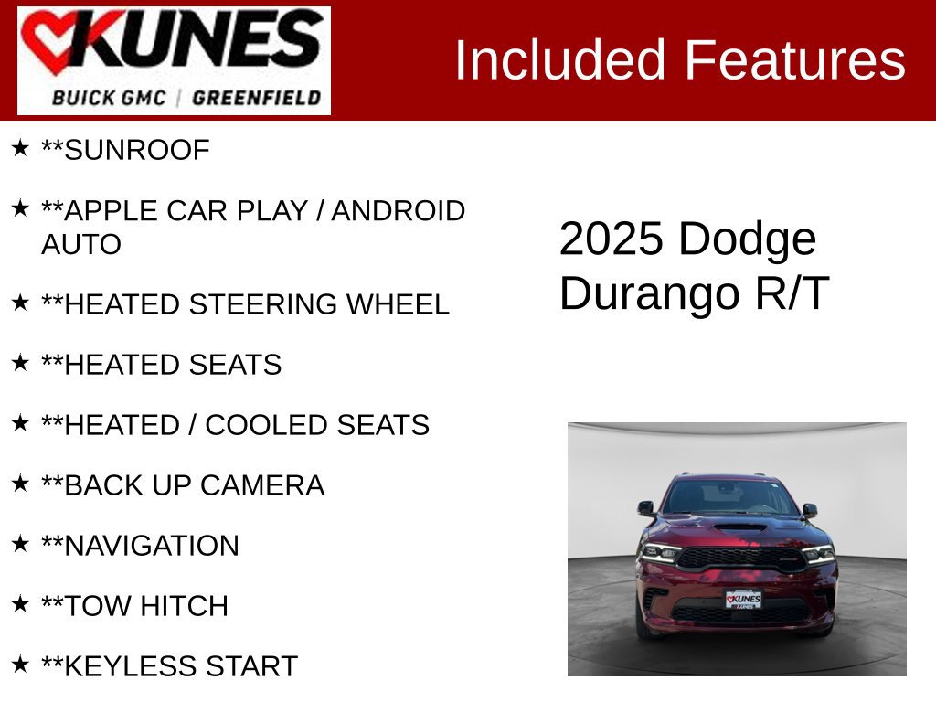 Used 2025 Dodge Durango R/T AWD/4WD image 2